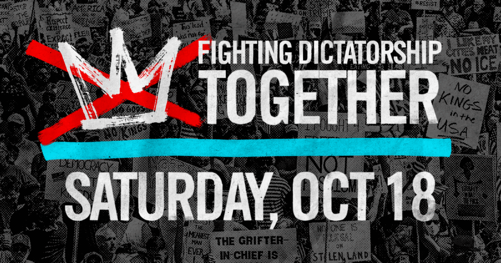 Fighting dictatorship together. Saturday, October 18.