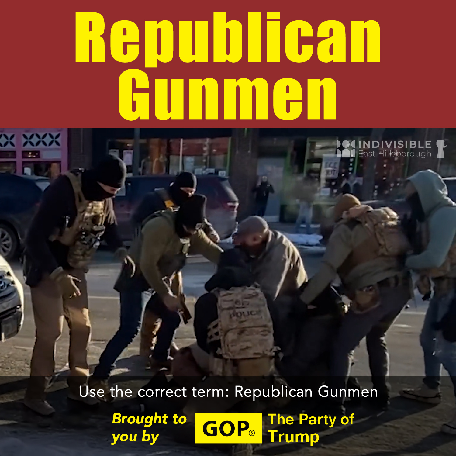 Republican Gunmen, Use the correct term.