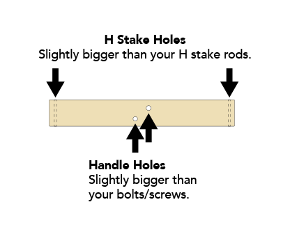 Drill holes where shown.