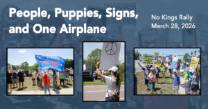 People, Puppies, Signs, and one Airplane of No Kings, Brandon, Florida, March 28, 2026